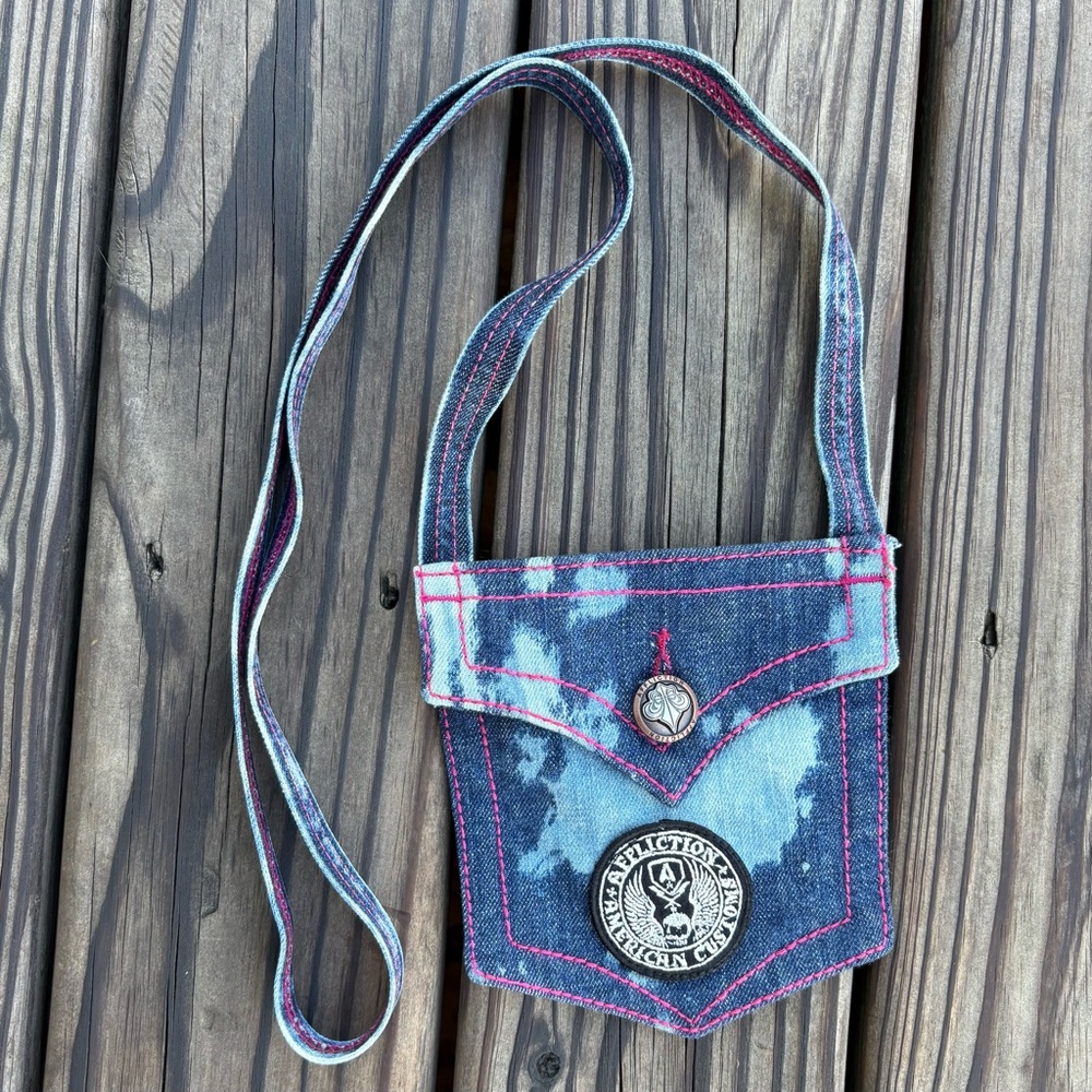Affliction Denim Pocket Crossbody Bag